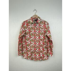 Cruel Girl Western Snap Button Long Sleeve Shirt Size XXL 14-16 Girls Cactus